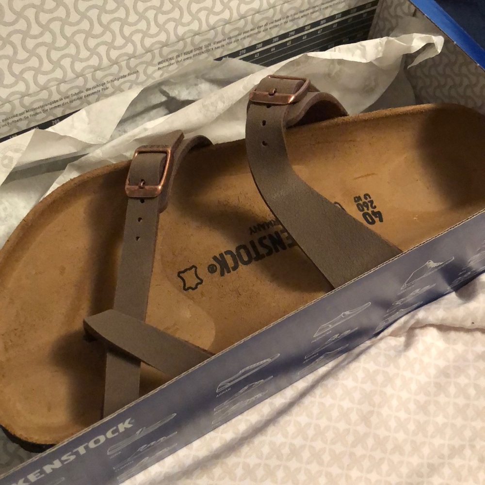Tan Birkenstock’s for sale brand new